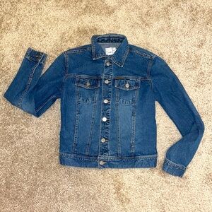 Calvin Klein Blue Denim Jean Button Down Medium Jacket